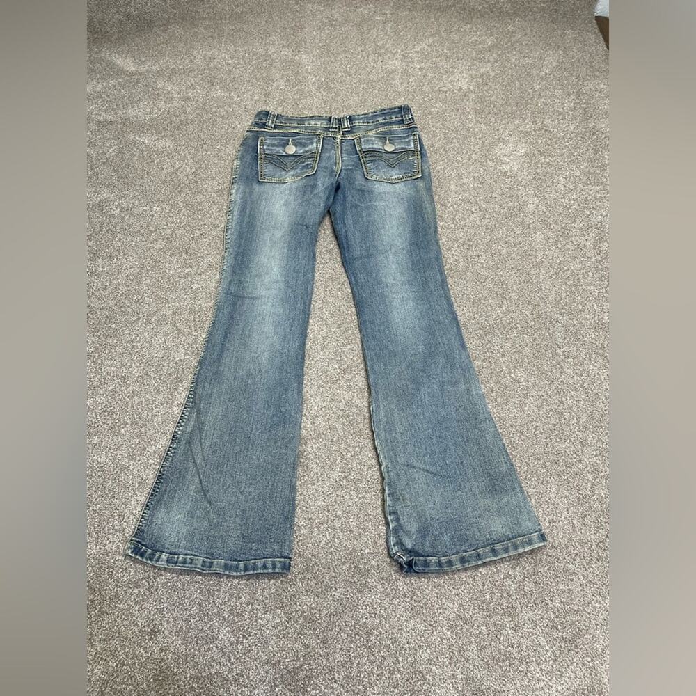 Y2K 2000s grunge streetwear Natasha ladies boot jeans 28 low rise rodeo western